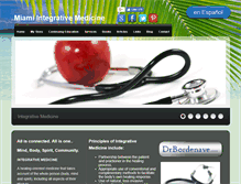 Tablet Screenshot of miamiintegrativemedicine.com